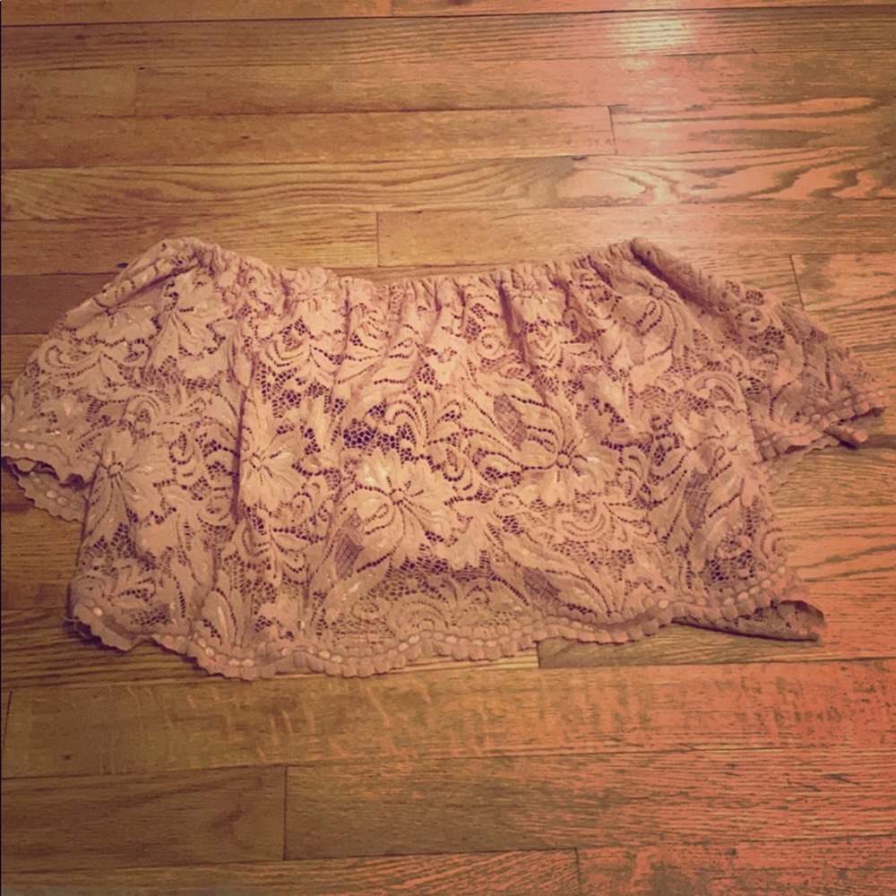 Lace Floral Crop Top
